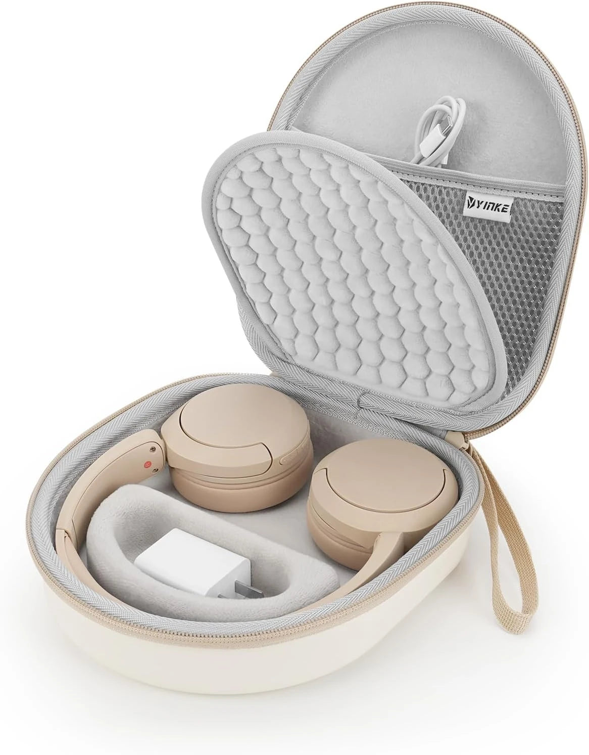 Hard EVA Case for Sony WH-CH510/JBL Tune 510BT Headphones - Lightweight Shockproof Travel Cover with Mesh Pocket & Soft Lining