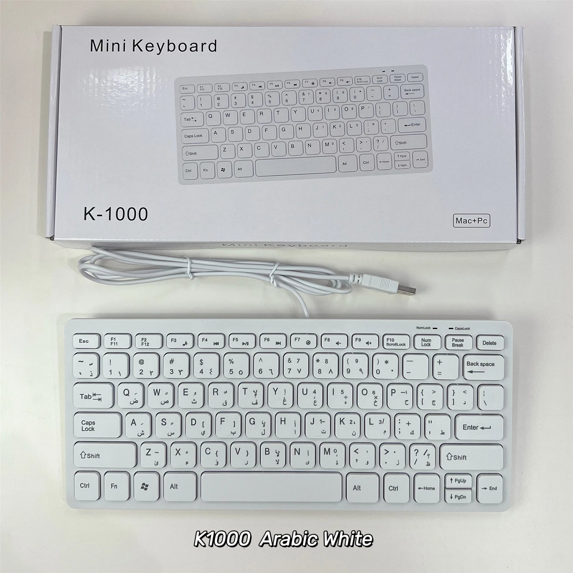 78 Keys for Laptop Desktop Computer PC thin Korean Japanese German Russian French Spanish USB wired mini keyboard Language