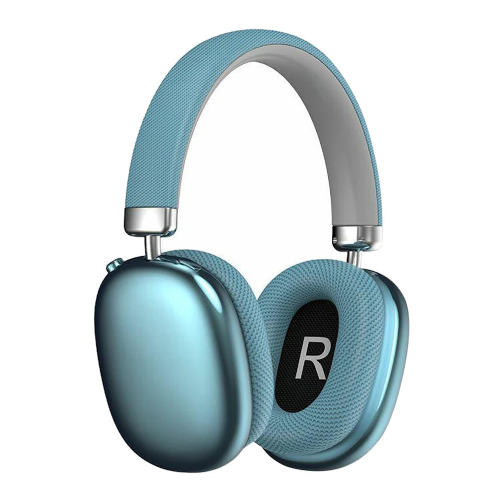 Wireless Bluetooth Over-Ear Foldable Wired Stereo Headset with Mic Phone PC Soft Earmuffs Light Weight Long Wearing
