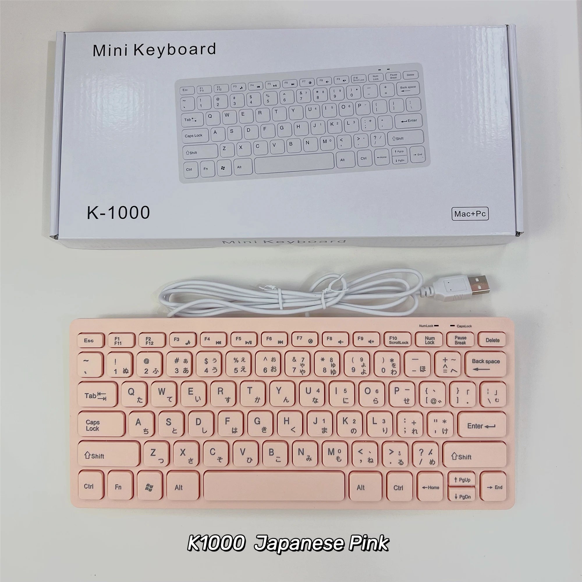 78 Keys for Laptop Desktop Computer PC thin Korean Japanese German Russian French Spanish USB wired mini keyboard Language