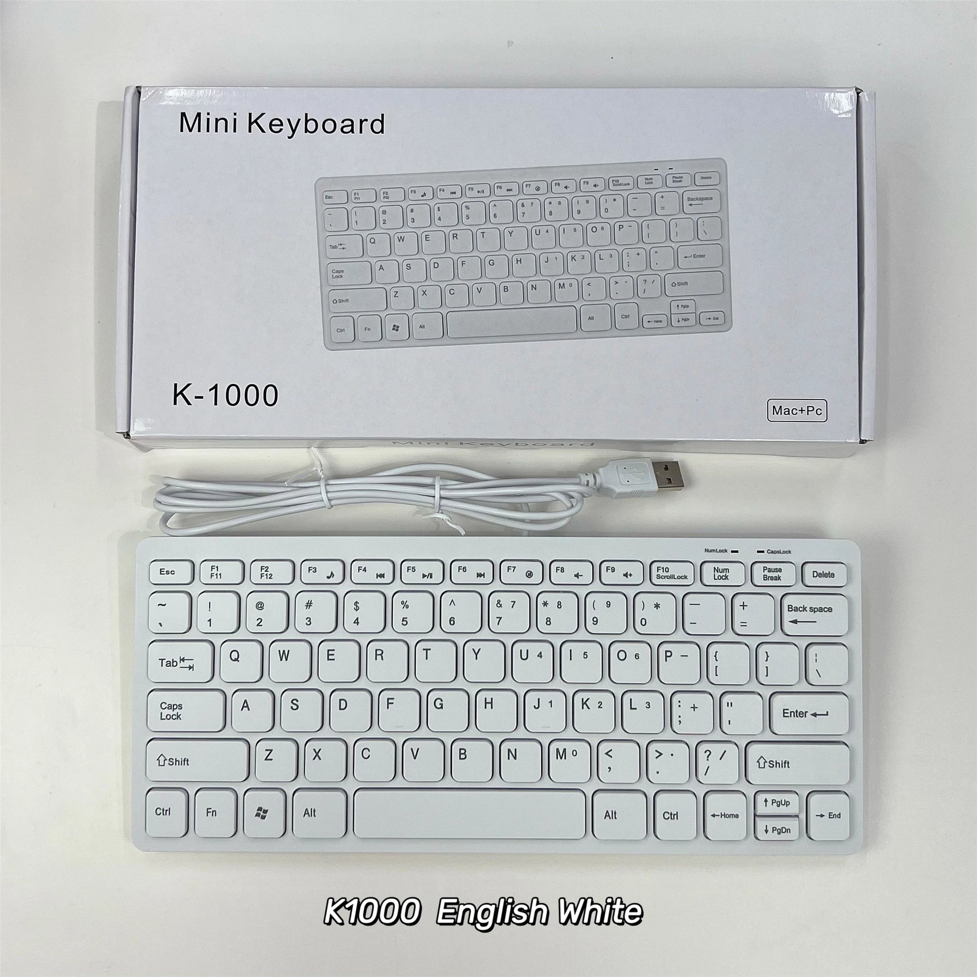 78 Keys for Laptop Desktop Computer PC thin Korean Japanese German Russian French Spanish USB wired mini keyboard Language