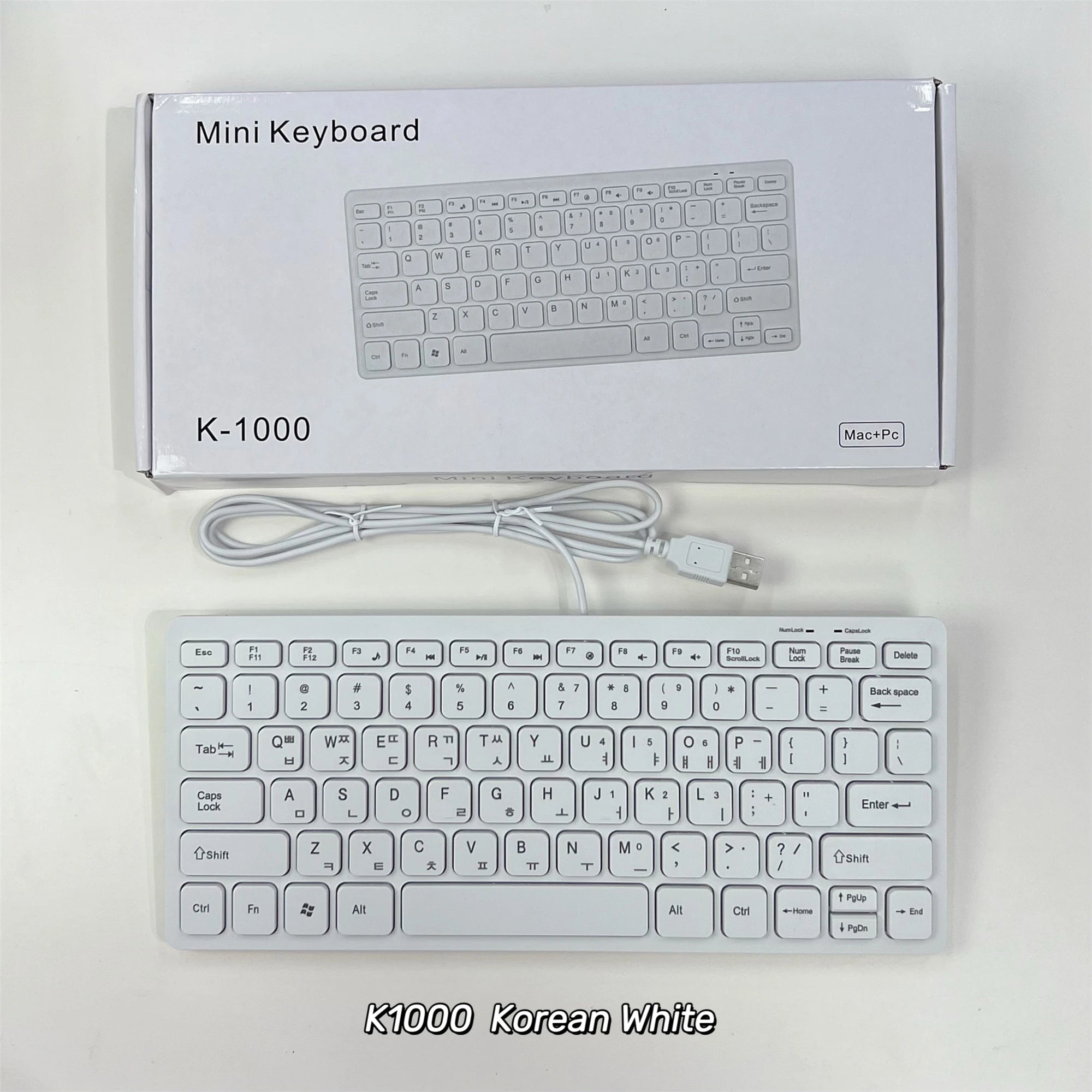 78 Keys for Laptop Desktop Computer PC thin Korean Japanese German Russian French Spanish USB wired mini keyboard Language