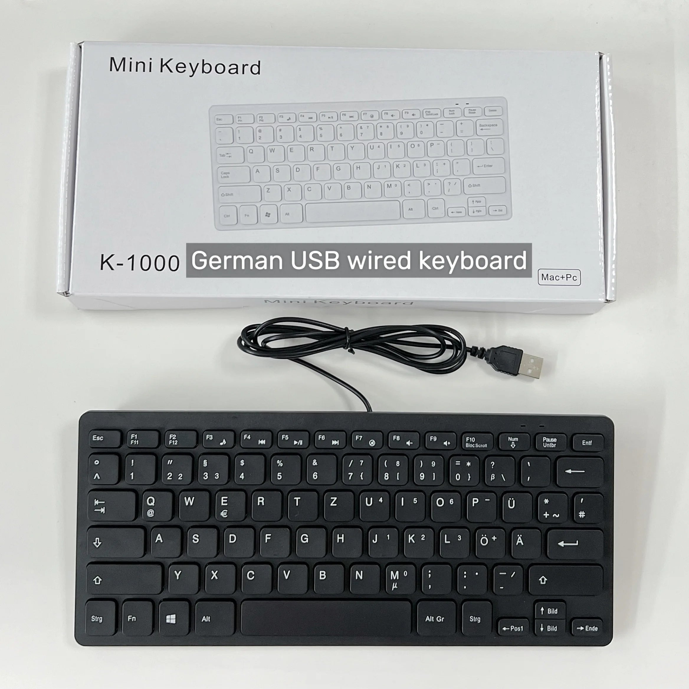 78 Keys for Laptop Desktop Computer PC thin Korean Japanese German Russian French Spanish USB wired mini keyboard Language