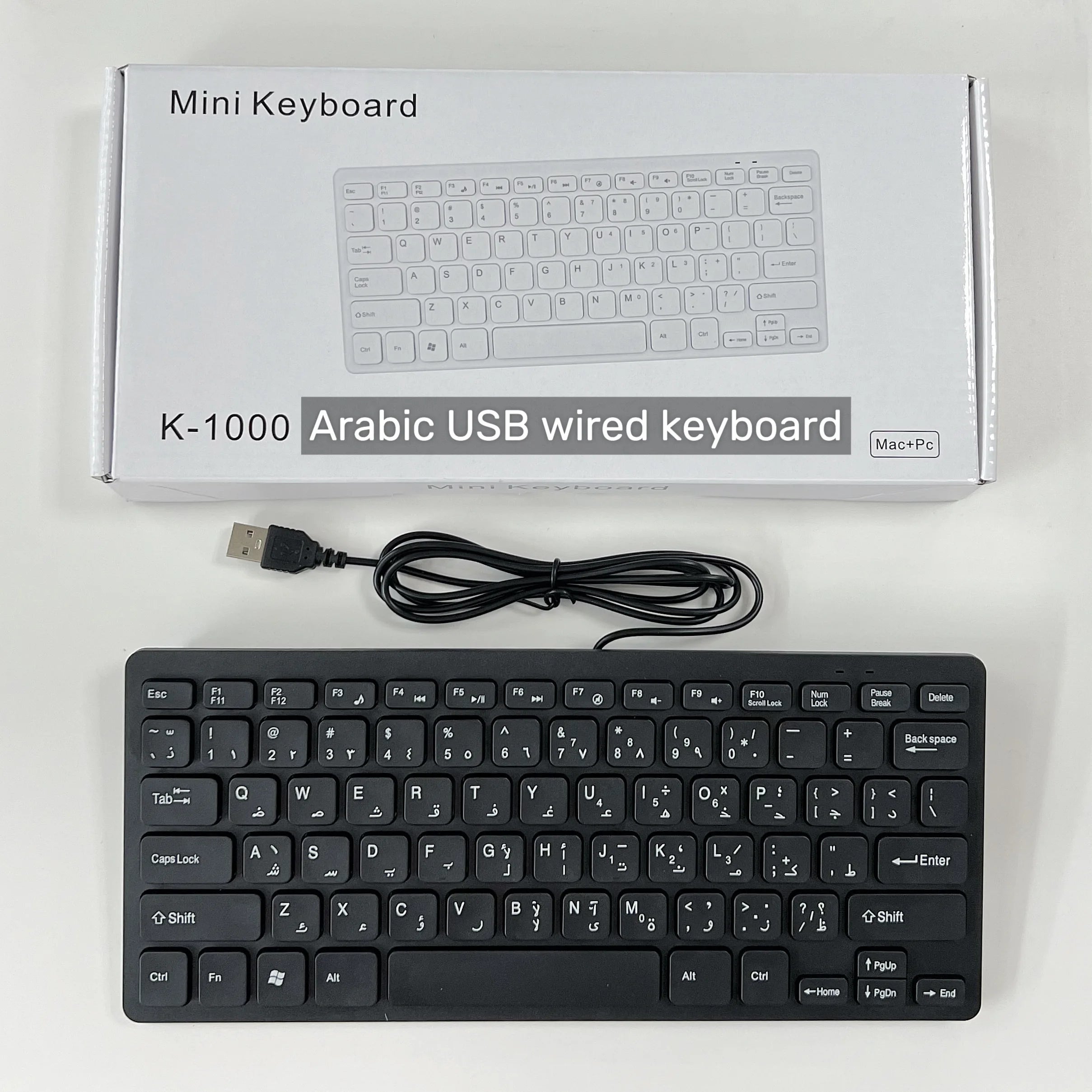 78 Keys for Laptop Desktop Computer PC thin Korean Japanese German Russian French Spanish USB wired mini keyboard Language