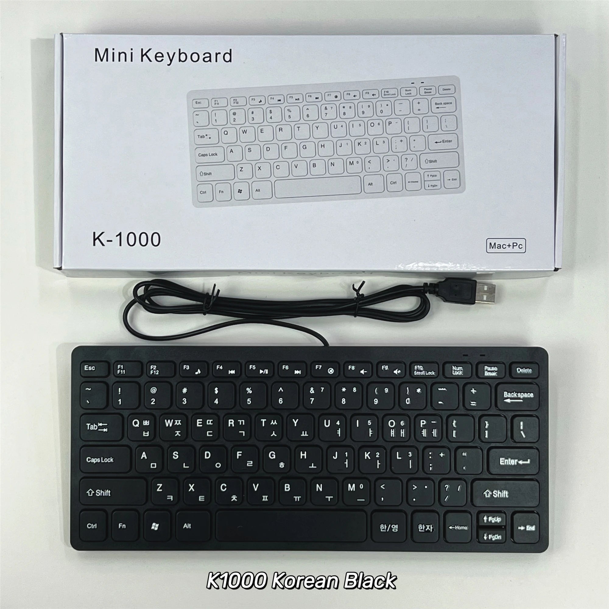 78 Keys for Laptop Desktop Computer PC thin Korean Japanese German Russian French Spanish USB wired mini keyboard Language