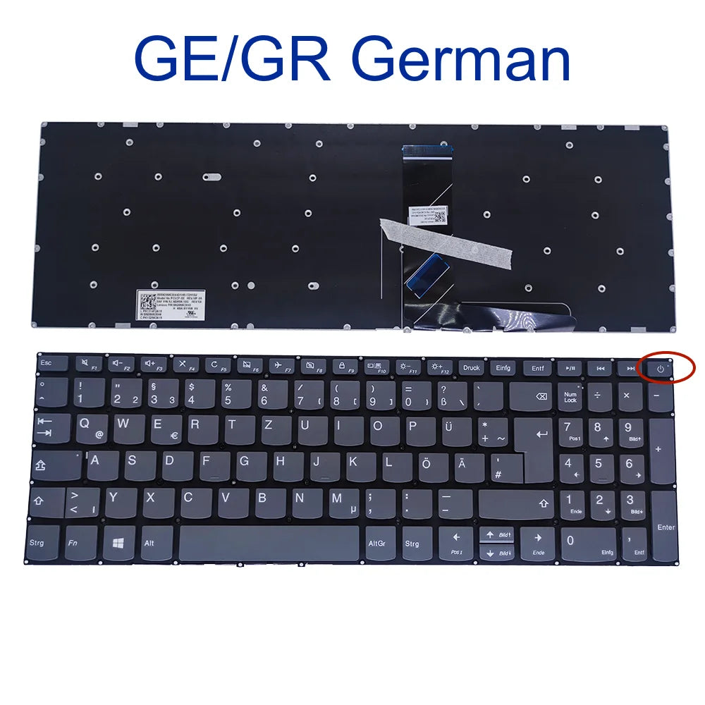 US UI RU IT GR Keyboard for Lenovo Ideapad L340-15 15.6 81LX 81LK 81LW l340-15api 15irh Turkish German Italian Russian English