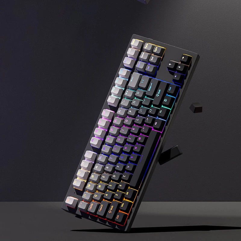 Gradient Backlit RGB Keycap OEM Profile PBT Double Shot Keycaps For Mx Switch Mechanical Gaming Keyboard ISO Layout Key caps DIY