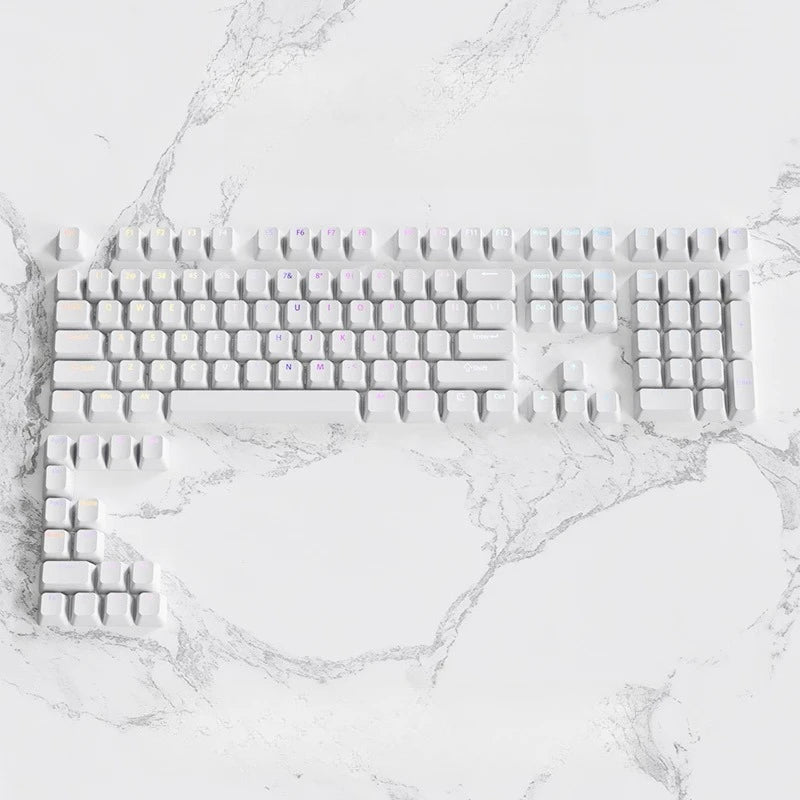 Gradient Backlit RGB Keycap OEM Profile PBT Double Shot Keycaps For Mx Switch Mechanical Gaming Keyboard ISO Layout Key caps DIY