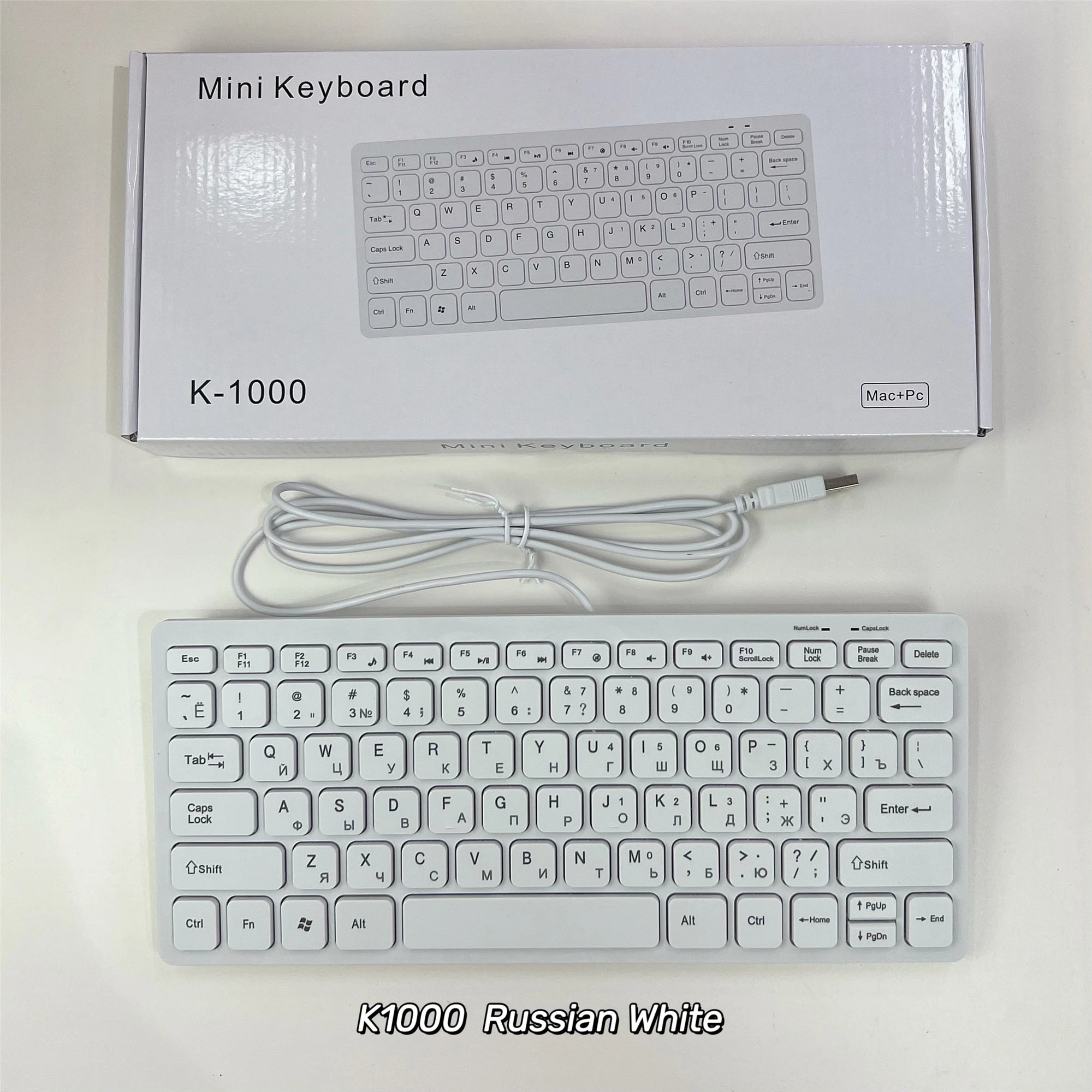 78 Keys for Laptop Desktop Computer PC thin Korean Japanese German Russian French Spanish USB wired mini keyboard Language