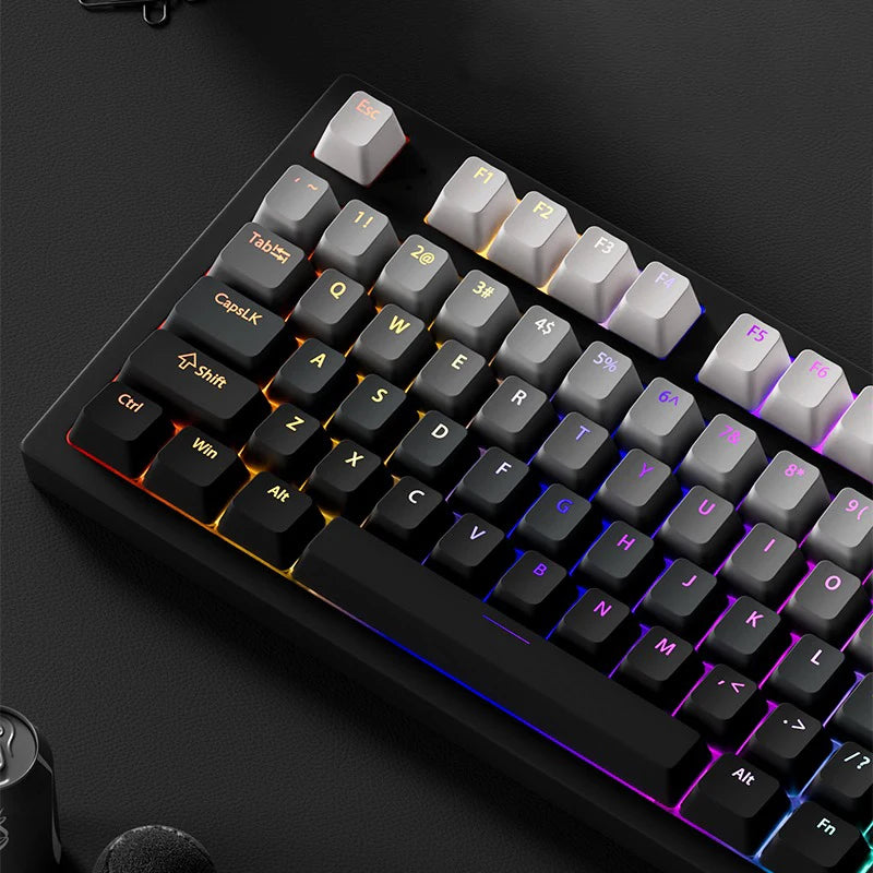 Gradient Backlit RGB Keycap OEM Profile PBT Double Shot Keycaps For Mx Switch Mechanical Gaming Keyboard ISO Layout Key caps DIY