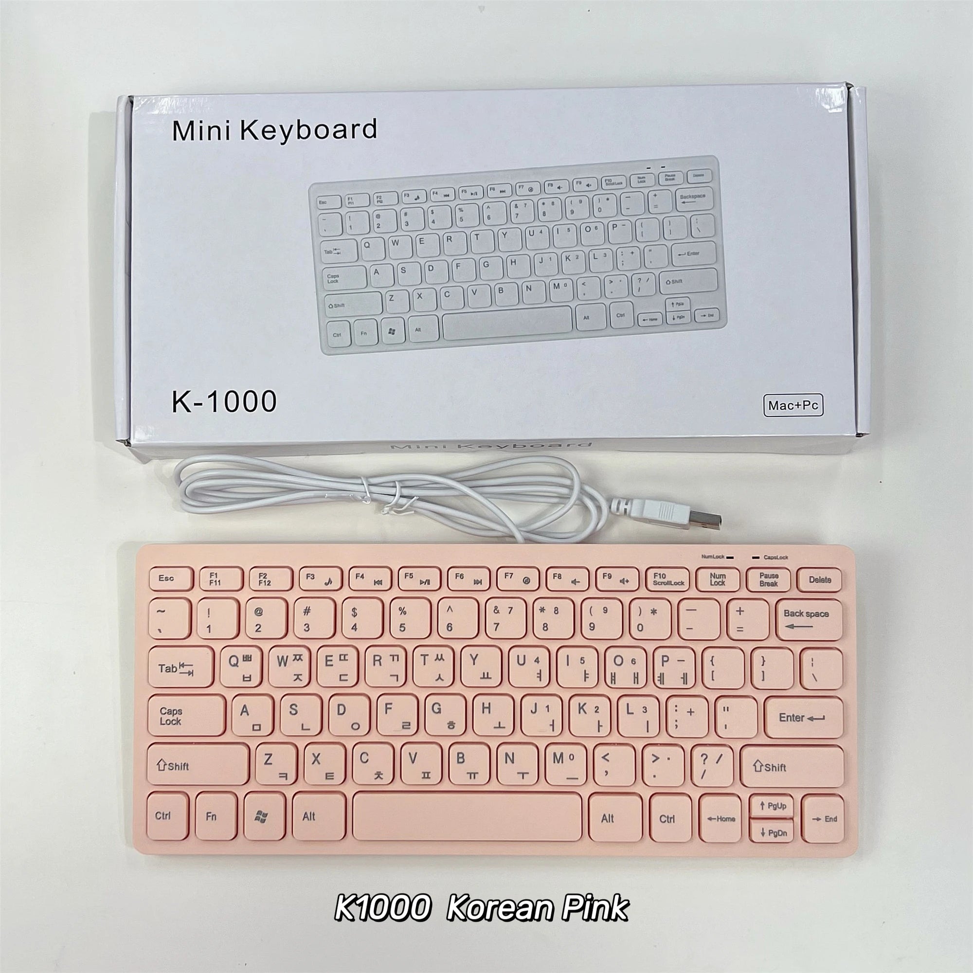 78 Keys for Laptop Desktop Computer PC thin Korean Japanese German Russian French Spanish USB wired mini keyboard Language