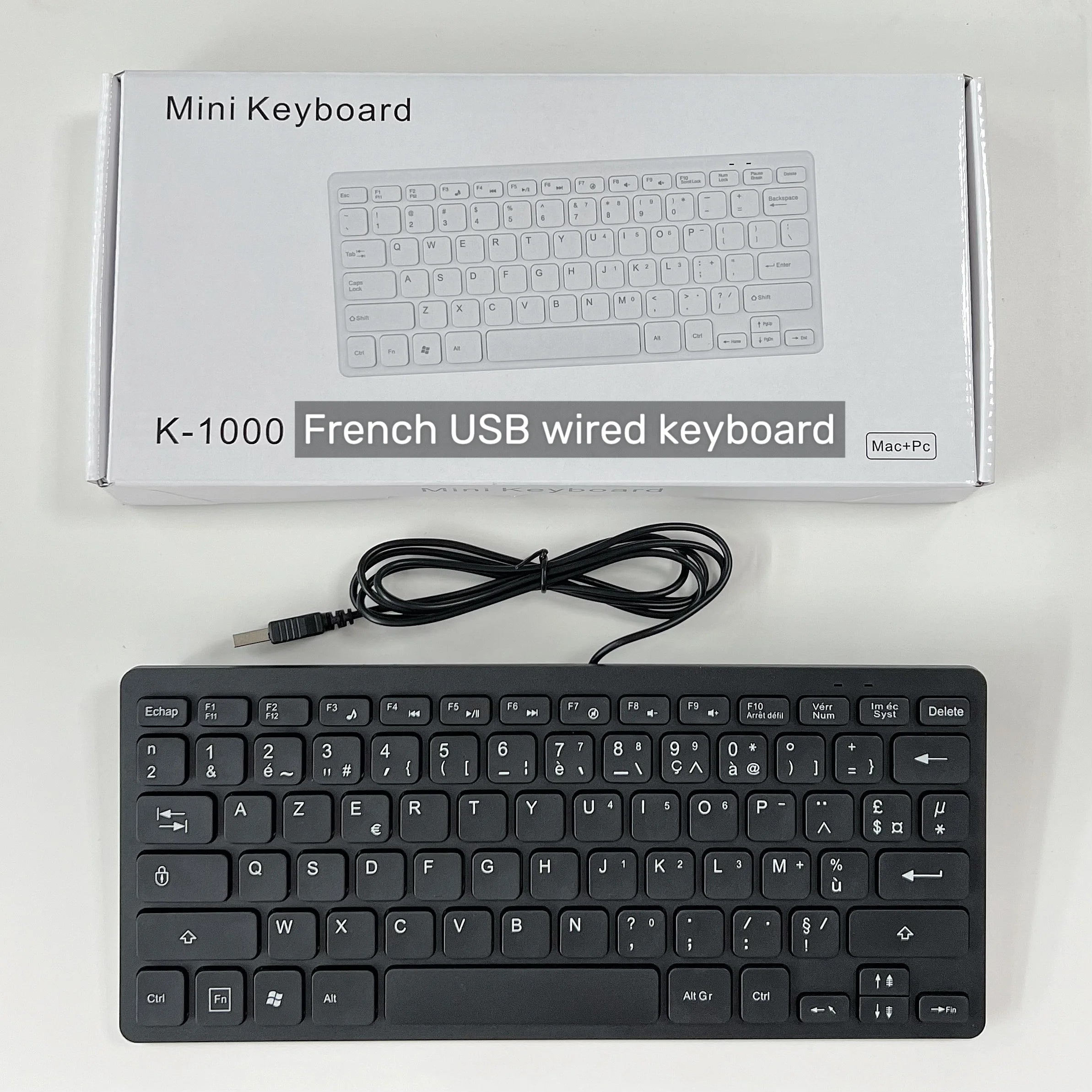 78 Keys for Laptop Desktop Computer PC thin Korean Japanese German Russian French Spanish USB wired mini keyboard Language